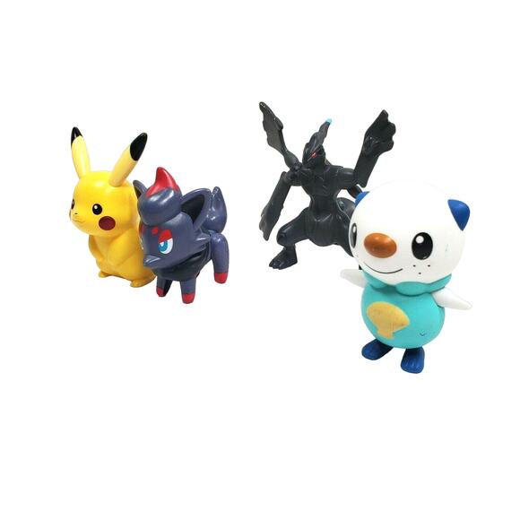 Lot 4 Pokemon Pikachu, Zorua, Zekrom, Oshawott Figure Nintendo McDonalds 2011 - Picture 3 of 10